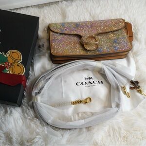 Coach Tabby Shoulder Bag 26 In Crystal Signature